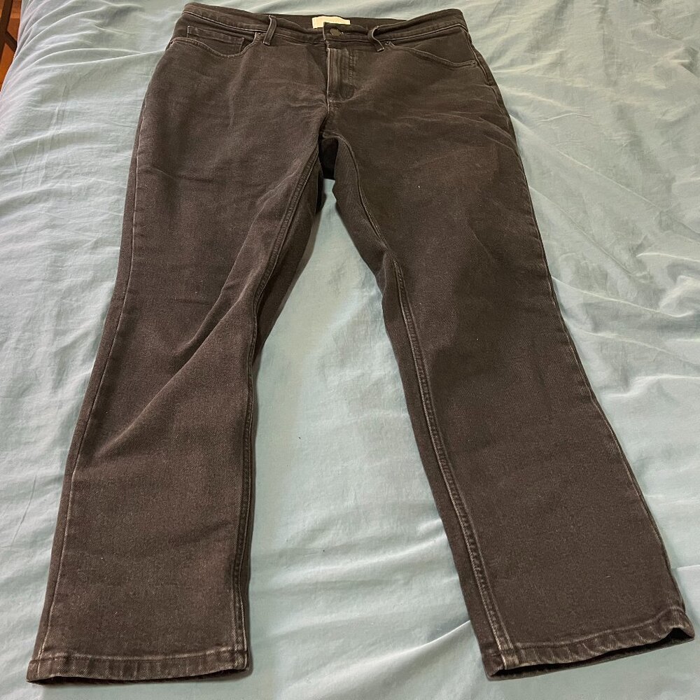 Women's Everlane Cheeky Charcoal Jeans with Zipper